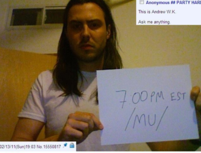 Andrew WK 4chan